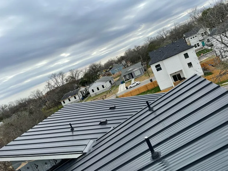 Standing seam metal roof panels with vents for Skylight Repair in Homeland Park